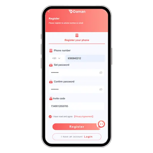 CrapsOnline.cc registration process step 2